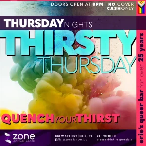 THIRSTY THURSDAY - with Christian behind the bar.